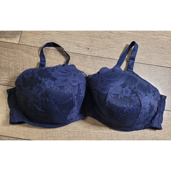 Torrid Curve Lace 360° Back Smoothing Lightly Lined Full Coverage Balconette Bra - Picture 2 of 8